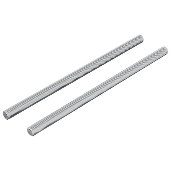 vidaXL Vijakų strypai 2 pcs Sidabro M6 x 120 mm Metalas