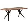 vidaXL Valgomojo stalas, 180x90x76cm, perdirbtos medienos masyvas