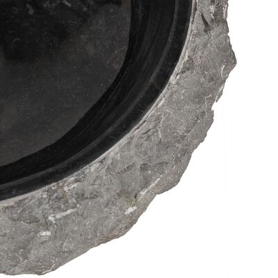 vidaXL Kriauklė, juoda, 45x12cm, marmuras