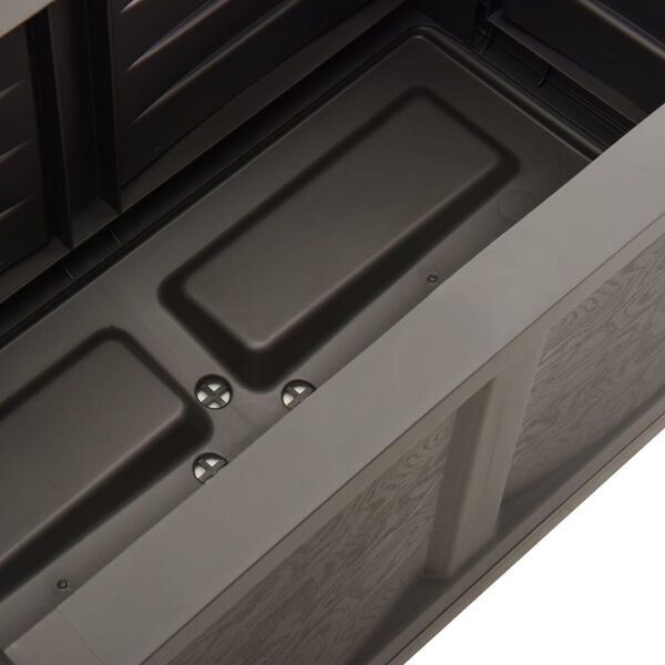 vidaXL Dėžė gėlėms, pilkos spalvos, 80x42,5x42cm, PP