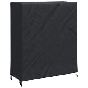 vidaXL Pingpongo stalo uždangalas 165 x 70 x 185 cm audinys Juoda
