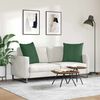 vidaXL Sofa Pagalvės 2 pcs Tamsiai žalia 80 x 80 cm Kordūrinis audinys