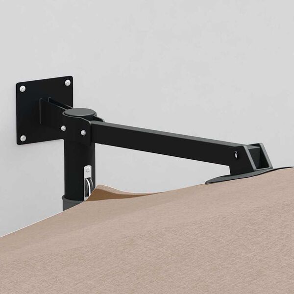 vidaXL Sodo skėtis Taupe ir Juoda 248 x 248 x 148 cm