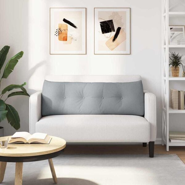 vidaXL Apsaugos Pagalvė &Scaron;viesiai pilka 140 x 24 x 50 cm audinys