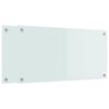 vidaXL Virtuvės užpakalinė plokštė 2 pcs Balta 80 x 40 cm