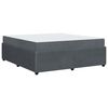 vidaXL Lovos rėmas su čiužiniu Tamsiai pilka 180 x 200 cm audinys