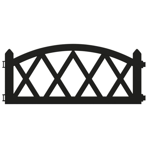 vidaXL Vejos pertvaros, 17vnt., juodos spalvos, 10m, PP