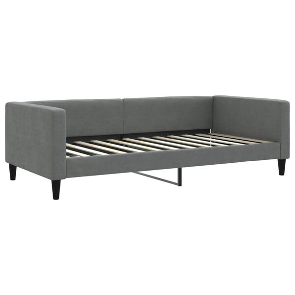 vidaXL Sofa, tamsiai pilkos spalvos, 100x200cm, audinys