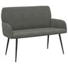 vidaXL Dvivietė sofa su metalinėmis kojelėmis 2 vietos Tamsiai pilka
