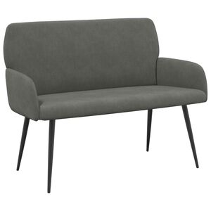 vidaXL Dvivietė sofa su metalinėmis kojelėmis 2 vietos Tamsiai pilka