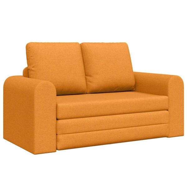 vidaXL Sofa lova 60cm Tamsiai geltona audinys