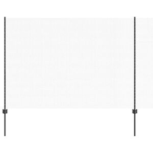 vidaXL Hexagonal Fence with Post 10 x 1,5 m PVC dengtas plienas Pilka