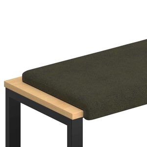 vidaXL Suoliuko pagalvė Dirbtinė zom&scaron;a Armijos Žalia Gylis 35 cm
