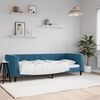vidaXL Sofa, mėlynos spalvos, 80x200cm, aksomas