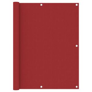 vidaXL Balkono pertvara, raudonos spalvos, 120x500cm, oksfordo audinys