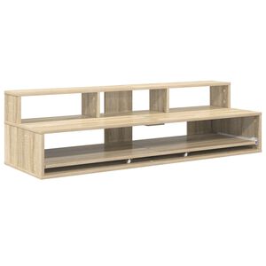 vidaXL Studijos stalas Sonoma ąžuolas 130 x 42,5 x 36 cm