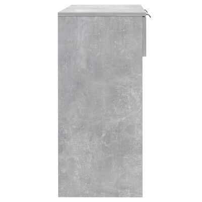 vidaXL Konsolinis staliukas, betono pilkas, 90x36x75cm, mediena