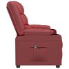 vidaXL Elektrinis atlo&scaron;iamas krėslas, raudonojo vyno, dirbtinė oda