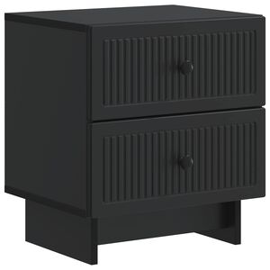 vidaXL &Scaron;alia lovos spintelė Juoda 43 x 34,5 x 47,5 cm Apdirbta mediena