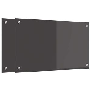 vidaXL Virtuvės atbraila 2 vnt. Tamsiai pilka 70 x 40 cm