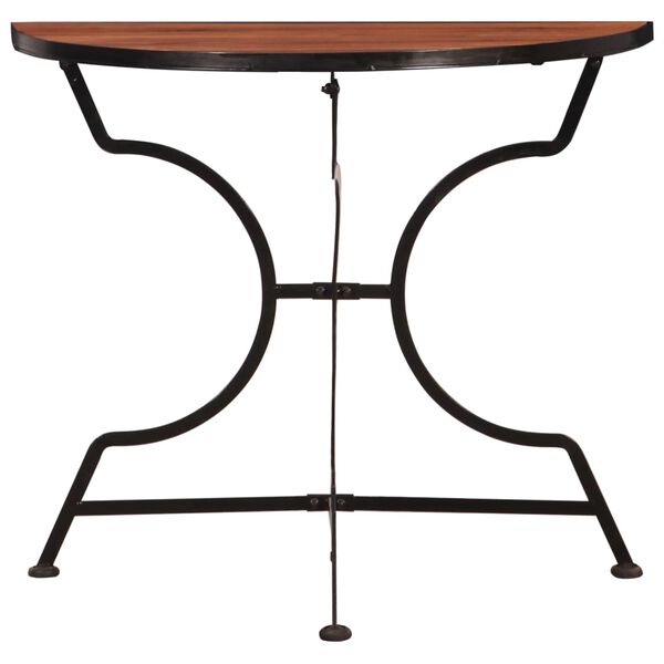 vidaXL Baro stalas, 85x43x75cm, akacijos medienos masyvas