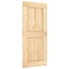 vidaXL Slankios durys NARVIK Natūrali ir juoda 90 x 210 cm (213,5 cm)