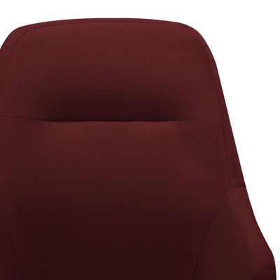 vidaXL Supama kėdė, raudonojo vyno spalvos, audinys