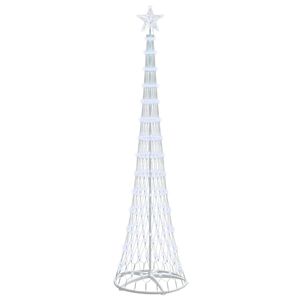 vidaXL LED Kalėdų medis &Scaron;alta balta 250 cm metalas
