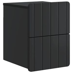 vidaXL Sieninis naktinis staliukas Juoda 33 x 34,5 x 43 cm