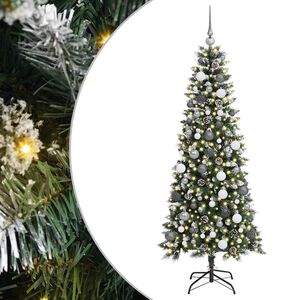 vidaXL Dirbtinė Kalėdų eglutė Žalia 180 cm PVC, plastikas ir plienas