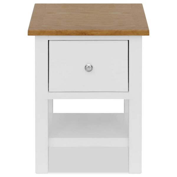 vidaXL Naktiniai staliukai, 2vnt., 36x30x47cm, ąžuolo medienos masyvas