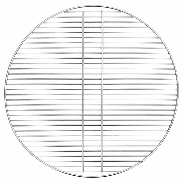 vidaXL Kepsninės grotelės Sidabro 60 x 60 cm Nerūdijantis Plienas