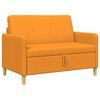 vidaXL Sofa su saugojimo vieta Tamsiai geltona 122 x 78 x 87 cm