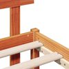 vidaXL Lovos rėmas Ruda 100 x 200 cm Pu&scaron;ies medienos masyvas