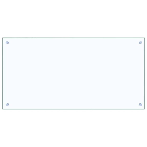vidaXL Virtuvės užpakalinė plok&scaron;tė 2 pcs Skaidrus 100 x 50 cm