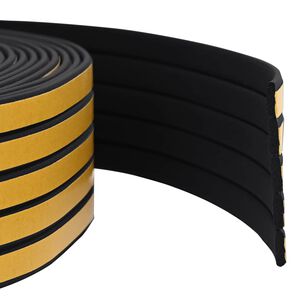vidaXL Savipolimerinis langų sandariklis Juoda 8 x 2 mm 12 m