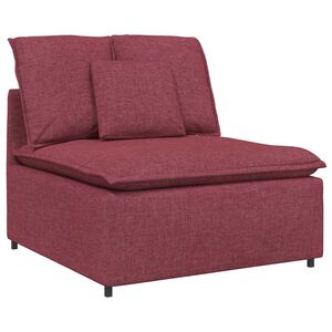 vidaXL Modulinė sofa su pagalvėlėmis, vyno raudonumo, 100 cm