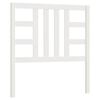vidaXL Lovos galvūgalis, baltas, 96x4x100cm, pušies medienos masyvas