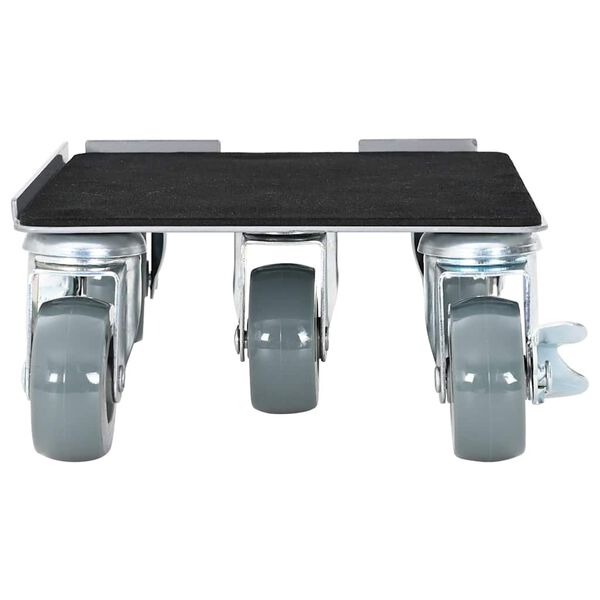 vidaXL Baldų ratukai, 4 vnt. su keltuvu, 17,5x16x7,5 cm, plienas, 1600 kg