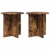 vidaXL Augalų stovas 2 pcs Dūminio ąžuolo 40 x 40 x 40 cm