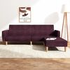 vidaXL Dvivietė sofa-lova su pakoja, violetinės spalvos, audinys