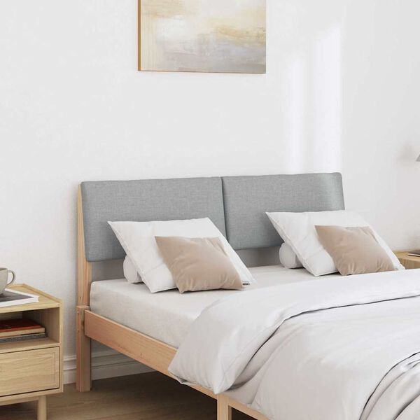 vidaXL Apmu&scaron;ta lovos galvūgalis &Scaron;viesiai pilka 120 cm