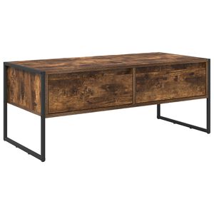 vidaXL Kavos staliukas Dūminis ąžuolas 100 x 46 x 40 cm