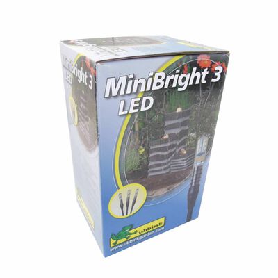 Ubbink Povandeninių LED šviestuvų rinkinys MiniBright, 3 dalių, 3x0,5W