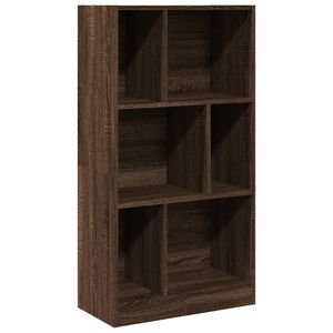 vidaXL Knygų spinta, ruda ąžuolo, 57x28,5x107,5cm, apdirbta mediena