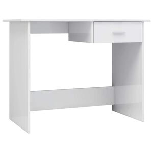 vidaXL Ra&scaron;omasis stalas, baltos spalvos, 100x50x76cm, apdirbta mediena