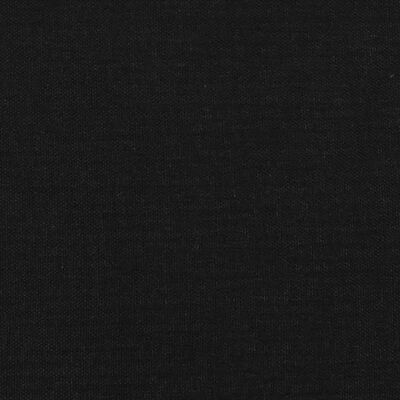 vidaXL Galvūgalis su auselėmis, juodas, 183x16x118/128cm, audinys