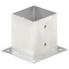 vidaXL Stulpų pagrindai, 4vnt., galvanizuotas metalas, 121mm