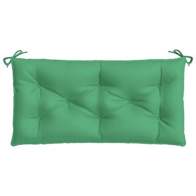 vidaXL Sodo suoliuko pagalvėlė, žalios spalvos, 110x50x7cm, audinys