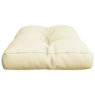 vidaXL Paletės pagalvėlė, kreminės spalvos, 80x40x12cm, audinys